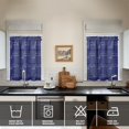 thumbnail image 4 of Kitchen Curtains 36 Inch Short - 3 Panel Set, Shark Whale Dolphin Ocean Theme, Rod Pocket Window Curtain, 100% Polyester for Nautical Farmhouse Kitchen, Easy Wash, 4 of 6