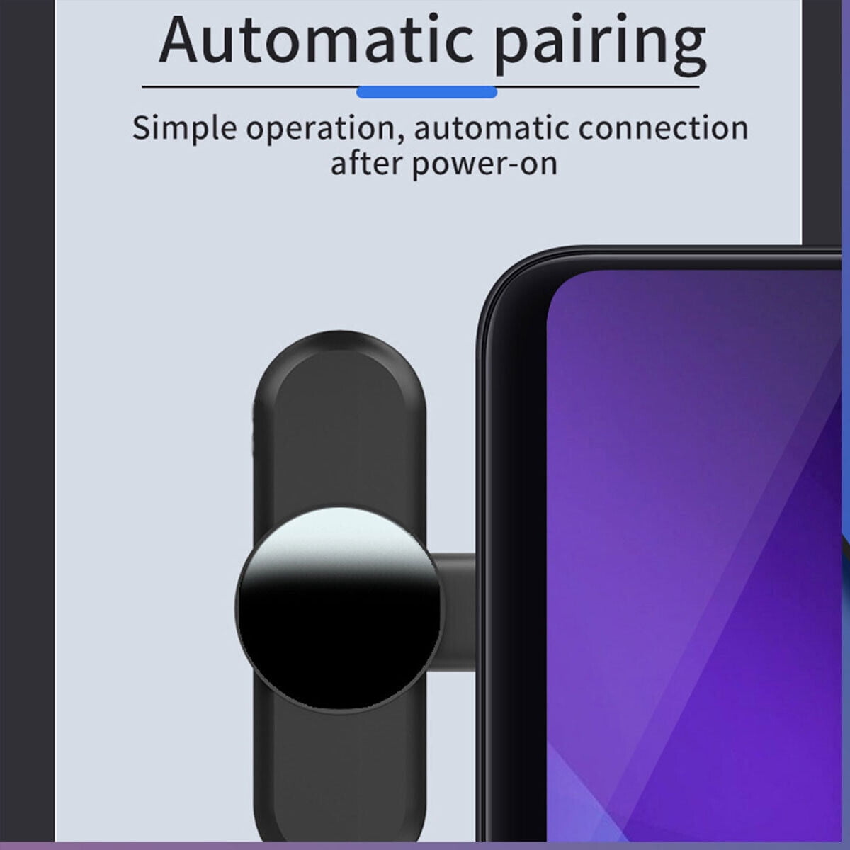 Mini Lavalier Microphone Wireless Audio Video Recording Mic For Android / iphone