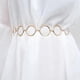 thumbnail image 3 of Fashion Womens Full Circle Metal Wide Chain Belt Waist Dress Adjusted Waistband Conbo, 3 of 4