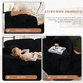 thumbnail image 5 of Timbernest 112" Modular Sectional Sofa, 3 in 1 Convertible Sofa Bed, L Shaped Sectional Couches for Living Room, No Assembly Required, Black, 5 of 9
