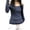 502_Blue, variant on Women's Long Sleeve Striped T Shirt Slim Fit Crew Neck Crop Top Fall Clothing Pullover