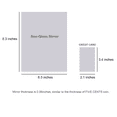 thumbnail image 6 of Mirrors for Wall Mirror Stickers, Mirror Tiles, Self Adhesive Acrylic Mirror Sheets,Wall Mirror Stickers (6.3'' x 8.3'' x 0.06'' - 4PCS), 6 of 6