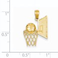 thumbnail image 3 of 14K Yellow Gold Basketball Pendant (22 X 15) Made In United States c3583, 3 of 3