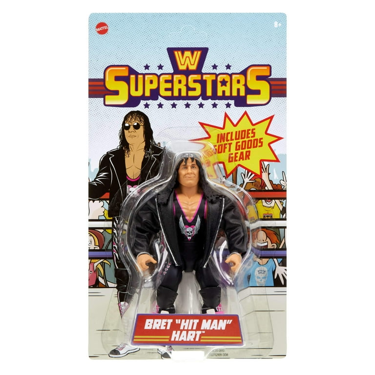 激レアWWF official  BRET\"HITMAN\"HARTフィギュア Vintage 1992 90s Hasbro WWF Wrestling Series 4 Bret 