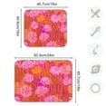 thumbnail image 6 of Iauyy Dish Drying Mat for Kitchen Counter, Super Absorbent & Hanging 16x18 / 18x24 Inch (S/M) Orange Flowers, 6 of 8