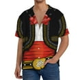 thumbnail image 1 of Fotbe CHARRO SUIT Camisa Estampada de Manga Corta para Hombre, Casual de Verano, Estilo Playero, Sin Arrugas-Medium, 1 of 5