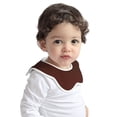 thumbnail image 2 of Hirioo Brown for Baby Cotton Petal Bib Drool Bibs for Baby Boy Unisex, 2 of 9