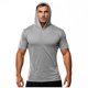 thumbnail image 2 of pstuiky camiseta de hombre, Blusa tipo túnica holgada de manga corta con capucha para hombre, de verano, de secado rápido, elástica y con protección solar. camisas casuales para hombre l, 2 of 6
