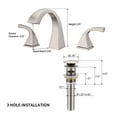 thumbnail image 5 of Robinet de Salle de Bain à Entraxe de 8 Pouces avec Ensemble de Drainage, 5 of 5