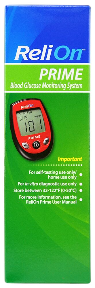 ReliOn PRIME Blood Glucose Monitoring System, Red - image 3 of 12