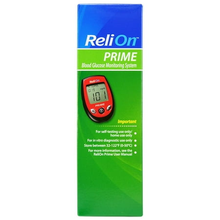 ReliOn PRIME Blood Glucose Monitoring System, Red - Best ReliOn Blood