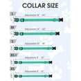 thumbnail image 5 of Reflective Dog Collar, Sturdy Nylon Collars for Medium Girl and Boy Dogs, Adjustable Dog Collar with Quick Release Buckle, Turquoise, 5 of 5