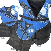 Hardcore Water Sports® Hardcore Coast Guard type III PFD for adults; life jacket paddle vest for adults; life vest flotation device; Jet ski, wakeboard, hardshell kayak life jacket; Ideal extra life j