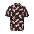 thumbnail image 3 of Fotbe Popcorn Hawaiian Shirt for Men Unisex Summer Beach Casual Short Sleeve Cotton Linen Button Down Shirts-3X-Large, 3 of 9