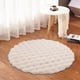 thumbnail image 5 of Alfombra Redonda para Suelo, Alfombra de Área Suave con Superficie de Franela, Tapete Antideslizante con Tamaño de 40x40cm para Decoración de Sala, Dormitorio, Pasillo, 5 of 6