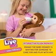 thumbnail image 3 of Little Live Pets My Baby Monkey - Adorable pet Monkey with Over 50 Sounds & Reactions. Expressive Moving Mouth. Mango Sucks his Thumb, Feeds from his Bottle, & Hangs from his Hands & feet!, 3 of 5