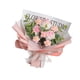 thumbnail image 3 of Ramo de crochet Flores artificiales hechas a mano Flores de punto Flores artificiales Rosa claro, 3 of 9