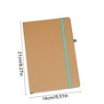 thumbnail image 3 of A5 Kraft Paper Grid Notebook - Compact Work & Travel Journal with 96 Pages and 8mm Spacing Design​​(Mint Green,A), 3 of 6