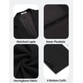 thumbnail image 5 of COOFANDY Mens Casual Blazer Jacket One Button Classic Sport Coats Stretch Vintage Herringbone Suit Jacket, 5 of 6