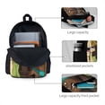 thumbnail image 3 of Lsque Scooby-Doo Pattern Adult Backpack – Durable & Lightweight PU Canvas Storage Bag , 15” Laptop Compartment, and Multiple Pockets, 3 of 7