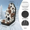 thumbnail image 7 of Uorisanigo Cow Print High-Back Automotive Seat Covers, 2 PCS Car Seat Covers Front Set, Auto Seats Cover for Cars, Trucks Van SUV Not Airbag Compatible, 7 of 7