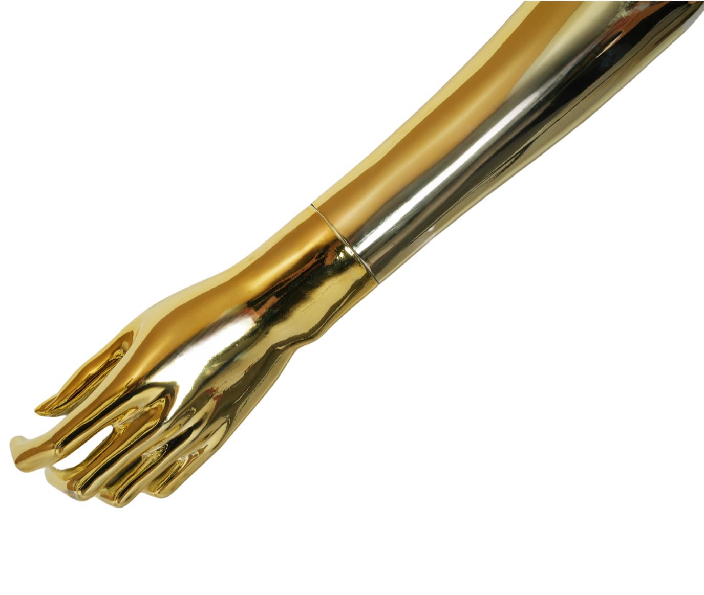 70 in Gold Female Mannequin Dress Form Display - Manikin Torso Stand Realistic Full Body Mannequin for Retail Clothing Shops