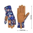 thumbnail image 2 of Guantes de horno Guantes de cuero para jardinería para mujer Guantes para trabajar en el jardín Guantes a prueba de espinas para cavar, desmalezar, rastrillar y podar Regalo de jardinería para mujer, 2 of 4