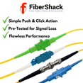 thumbnail image 5 of Fibershack - Kit de acoplador de fibra óptica - El kit de conector de fibra óptica incluye 26 acopladores de fibra óptica - para cables ST LC SC/APC SC - Incluye estuche de plástico duro de primera ca, 5 of 5