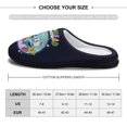 thumbnail image 2 of The Cuphead Show Fuzzy Cotton Slippers For Mens Winter Cotton Lightweight Anti-slip Rubber Sole Slippers House Open Back Slippers Closed Toe Slippers, 2 of 9