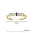 thumbnail image 4 of Vir Jewels 1/2 CTTW 5 Stone Diamond Ring Engagement Bridal in 14K Yellow Gold Round Prong Size 9 Female Adult, 4 of 7