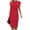 Red, variant on Qiopertar Plus Size Sleeveless Round Neck Dress for Women Casual Solid Color Knee Length A-Line Comfy Relaxed Fashion Tunic Dress, Brown S