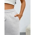 thumbnail image 4 of MLDRA Women’s Wide Leg Casual Lounge Pants for Work Going Out Travel,2026 Women Grey Pants with Drawstring Elastic Waist and Pockets, 4 of 6