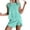 Mint Green, variant on 2 Piece Lounge Set Sleeveless Tops Women Set Summer Casual Crew Neck Sleeveless Tank Top and Skorts Shorts Sweatsuit Outfits Tunic Tops Matching Sets Women Clothing Comfy Lounge Sets Pp1 M