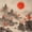 Japanese 09, variant on Manfei Ink Geisha Twin Comforter Sets for Girls Women, Red Blossom Bedding Set, Black Red White, Gray Reversible 2pcs, 1 Comforter and 1 Pillowcase