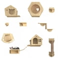 thumbnail image 1 of Repisas para Gatos Pared, 10 En 1 Juego Combinado con Casas y Rascadores, Ahorro de Espacio para Gatos Activos y Grandes, Ideal para Hogares Pequeños y Grandes, 1 of 6