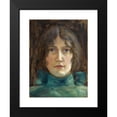 thumbnail image 2 of Hans Heyerdahl 11x14 Black Modern Framed Museum Art Print Titled - Portrett by Tupsy Jebe (Portrait of Tupsy Jebe), 2 of 5