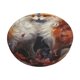thumbnail image 1 of Balery Romantic Flower Fox Couple Fundas de asiento para taburete de bar redondo de tela de terciopelo ajustables que protegen de arañazos y manchas para sillas de 14 a 17 pulgadas.-14 inch, 1 of 7