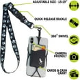 thumbnail image 5 of Gecko Travel Tech Silicone Phone Holder with Card Pocket, Universal Smartphone Lanyard Strap & Detachable Clip (Dog PAW Neck - Black Pocket), 5 of 9
