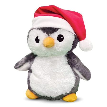 Intelex Stuffed Animal & Plush Toy, Warmies Santa Penguin, 8" x 9" x 5"