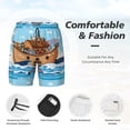 thumbnail image 3 of Balery Animals on Noah's Ark Bañador para hombre, shorts de playa de secado rápido con entrepierna y forro de compresión-X-Large, 3 of 6
