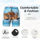 thumbnail image 3 of Fotbe Animals on Noah's Ark Traje de Baño para Hombre – Shorts de Natación de Secado Rápido con Forro y Bolsillos-3X-Large, 3 of 6