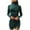 Green, variant on Lilgiuy Discount Women Velvet Bodycon Tight Mini Dress Turtleneck Dress Ruched Side Drawstring Dress Elegant Knee Dress Clubwear