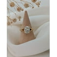 thumbnail image 4 of Solitaire Brilliance 2.60Ct Cushion Cut Moissanite Diamond Split Shank Style Engagement Solitaire Ring for Annivarsary Gift in 10K Yellow Gold, Ring Size 7, 4 of 7