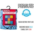 thumbnail image 4 of Silver Buffalo Peanuts Multicolor Character Grid Fleece Throw Blanket - 45 x 60 Inches | Soft and Cozy Blanket, 4 of 5