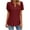 Wine, variant on Aofany Women's Tops Summer Sleeve Shirts Eyelet T Shirt Hollow Casual Blouse
