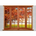 thumbnail image 4 of Idea4wall 4pcs Vies from French Window Peel and Stick Wallpaper Removable Wall Murals Large Wall Stickers for Home Decoration, 66"x24", 4 of 5