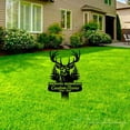 thumbnail image 3 of Handmadetneonsign Deer Forest Metal With Stake, Deer Metal Name Sign Stake, Deer Metal Stake Decor, 3 of 5