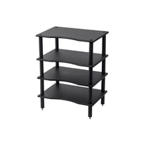 Monoprice Monolith 4 Tier/Shelf Audio Stand - Black | Open Air Storage ...