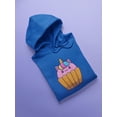 thumbnail image 3 of Unicorn Cupcake  Hoodie Women -Image by Shutterstock, Female 3X-Large, 3 of 4