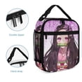 thumbnail image 5 of Kamado Nezuko Cute Lunch Bag Insulated Portable Lunch Box Cooler Bag Reusable Totes Handbag, 5 of 8